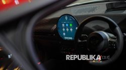 Bagian interior mobil terbaru Mini John Cooper Works dipamerkan saat acara Gaikindo Indonesia International Auto Show (GIIAS) 2025 di ICE BSD, Tangerang, Banten, Rabu (23/7/2025). Pada gelaran GIIAS 2025, BMW Group Indonesia dan MINI Asia memperkenalkan model terbaru Mini John Cooper Works yakni dua mobil bertenaga listrik diantaranya JCW electric dan Mini JCW Aceman serta tiga mobil bermesin bensin.
