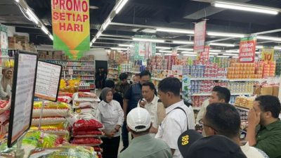 Satgas Pangan Polri sidak harga beras di Ternate.